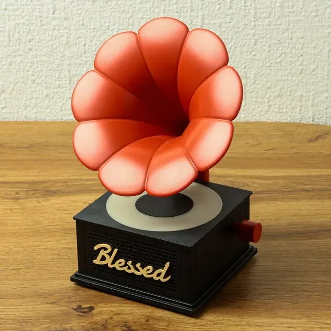 Retro Bluetooth Qramafon Dizaynlı Səsucaldıcı