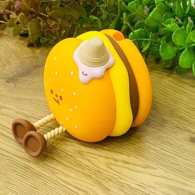Burger Formalı Silikon Lampa