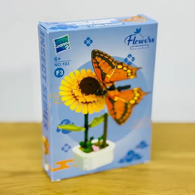 Kəpənək Və Günəbaxan Konstruksiya Dəsti 100+ Hissə 103-F3