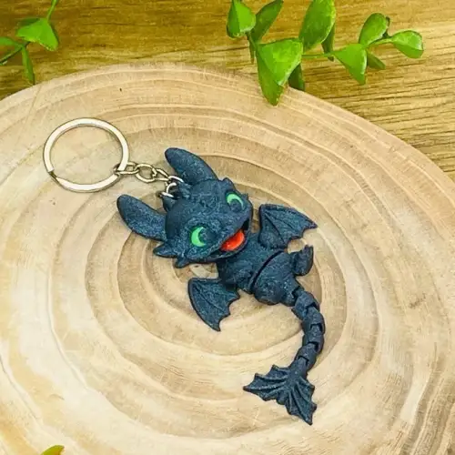 3D DİŞSİZ QARA BRELOK AÇARLIQ