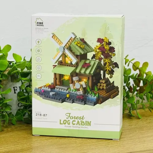 Meşə Evi Konstruksiya Dəsti (Forest Log Cabin MZ 327) – 300+ hissə