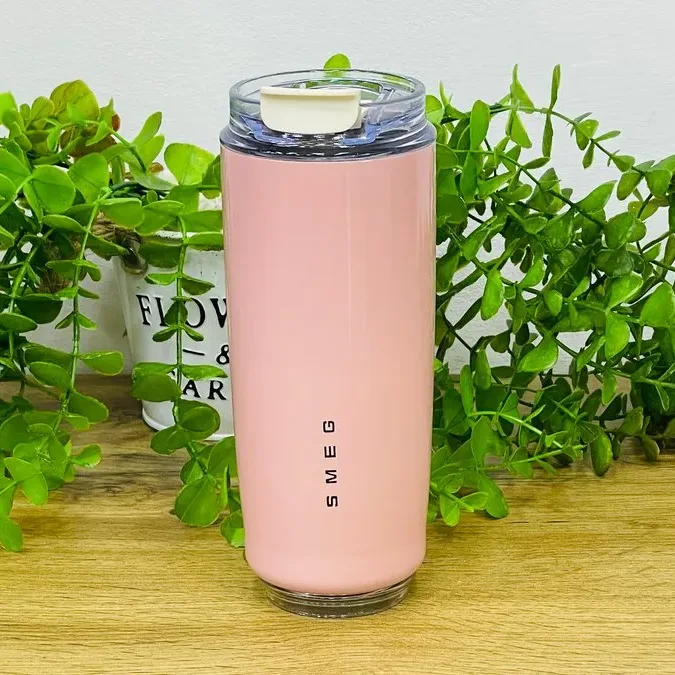 Paslanmaz Polad Termos Kupa – Çəhrayı (420 ml)