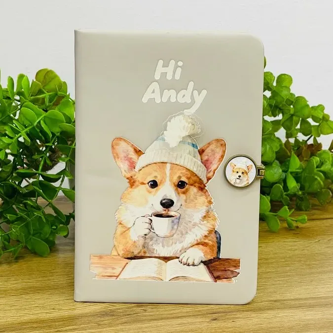 Hi Andy Kofe Corgi Dizaynlı Bloknot
