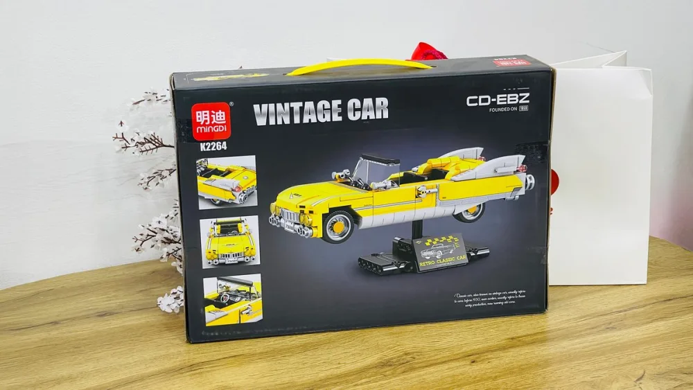 Vintage Car CD-EBZ Retro Kabriolet Avtomobil Konstruktoru – 335 Hissə