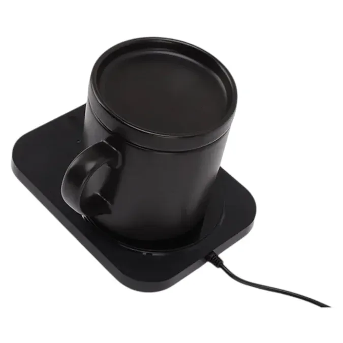 USB QIZDIRICILI FİNCAN SİMSİZ ŞARJ QARA
