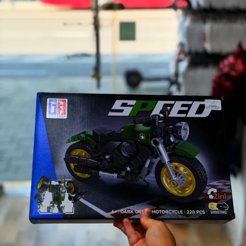 Yaşıl moto-robot leqo 220PCS