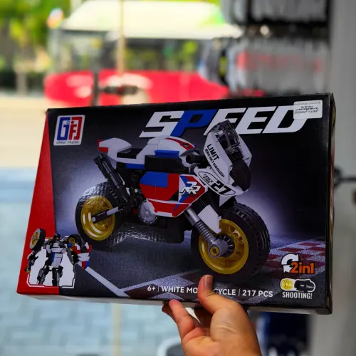 Ağ moto-robot leqo 217PCS
