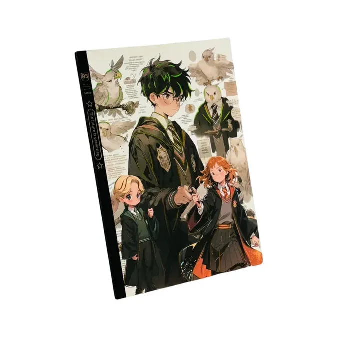 Harry Potter Temalı Düz Xəttli Bloknot B5 Ağ