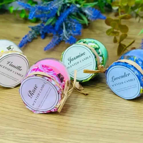 4-lü Ətirli Şam Dəsti (Gül, Vanil, Yasəmən, Lavanda)
