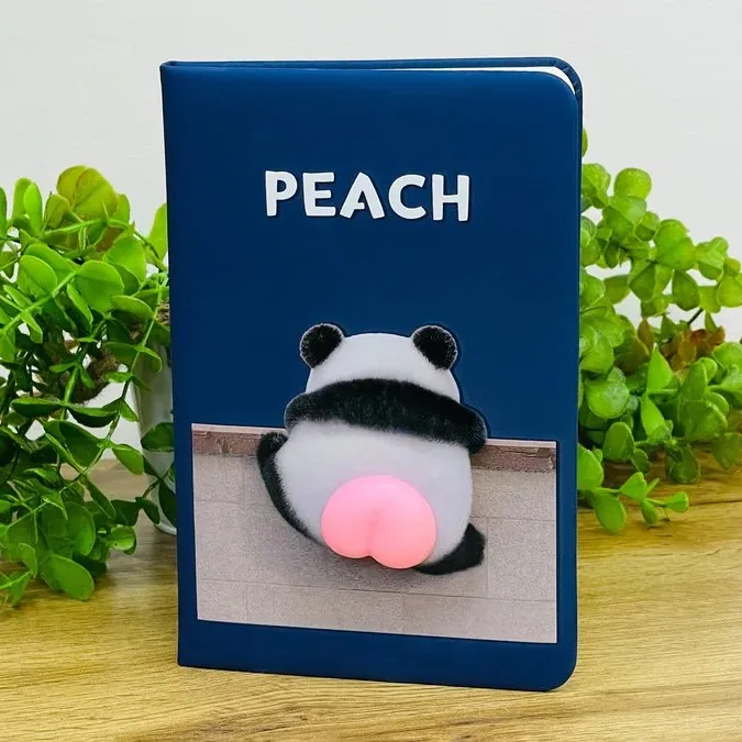 BLOKNOT PANDA PEACH SİLİKON ARXALI