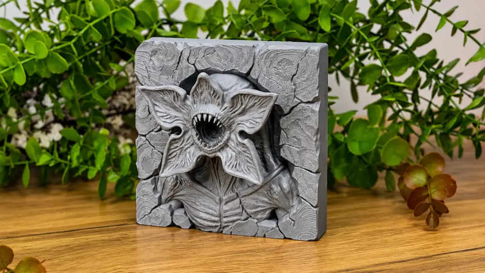 3D Demogorgon Dekoru – 11 × 11 sm