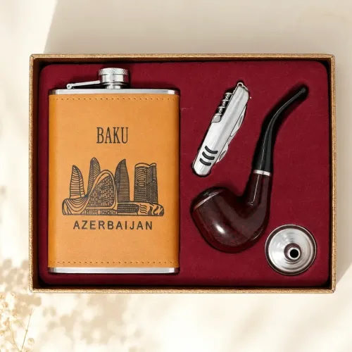 İÇKİ DƏSTİ (TƏNBƏKİ-FLYAQA-QIF-BIÇAQ) QƏHVƏYİ
