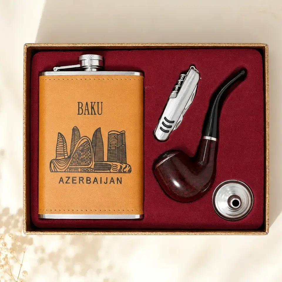 İÇKİ DƏSTİ (TƏNBƏKİ-FLYAQA-QIF-BIÇAQ) QƏHVƏYİ