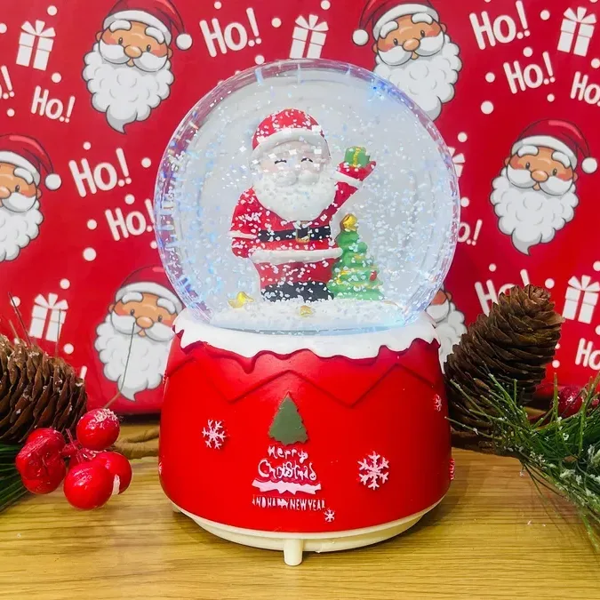 XMAS BÖYÜK QAR KÜRƏSİ ÜÇBUCAQ - BQK1A - ŞAXTA BABA+YOLKA