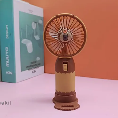 MİNİ FAN KAPİBARA QƏHVƏYİ ALTLIQLI JQK22