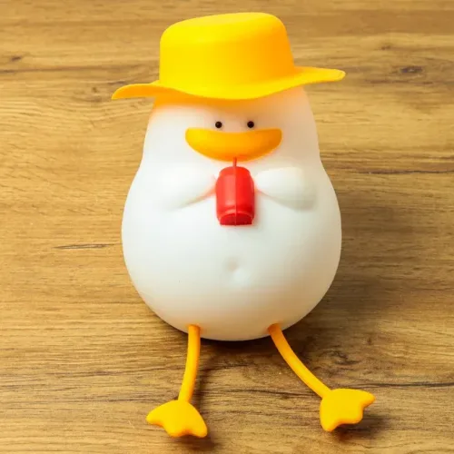ŞAPKALI ÖRDƏK SİLİKON LAMPA
