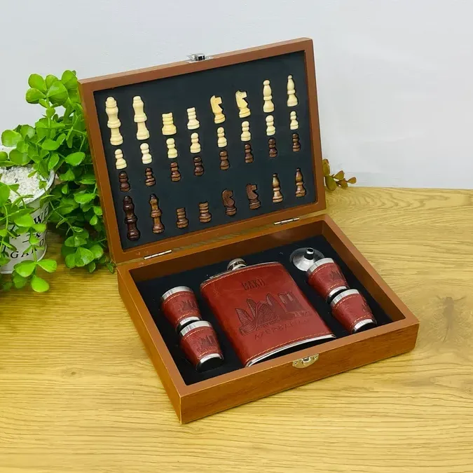 ŞAHMAT VƏ İÇKİ DƏSTİ BORDO AZƏRBAYCAN 28965