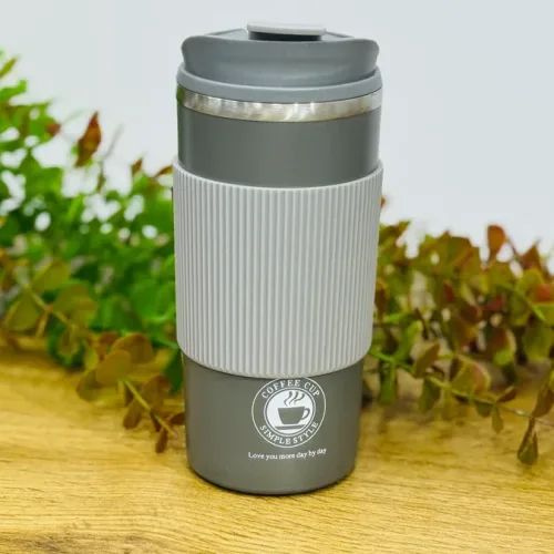 BOZ TERMOS REZİNLİ 500 ML SİMPLE STYLE AMSZM1738