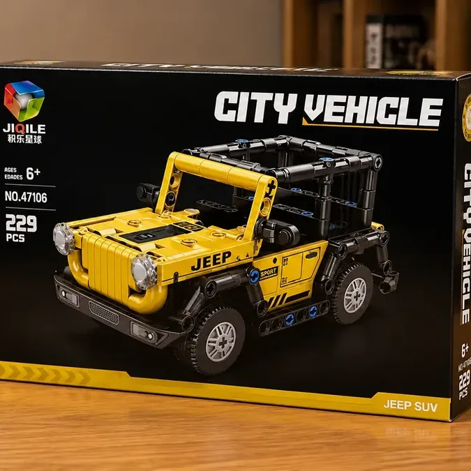 Jeep Suv Sarı Maşın Konstruksiya Dəsti – 229 Hissə