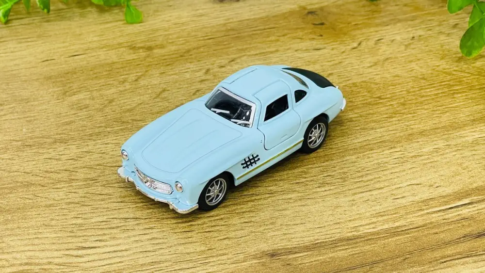 Klassik Mercedes-Benz 300SL Metal Avtomobil Modeli – Mavi🚘