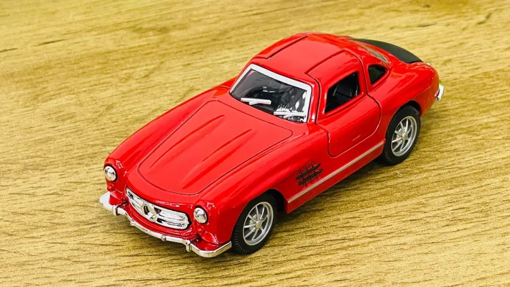 Klassik Mercedes-Benz 300SL Metal Avtomobil Modeli – Qırmızı🚘