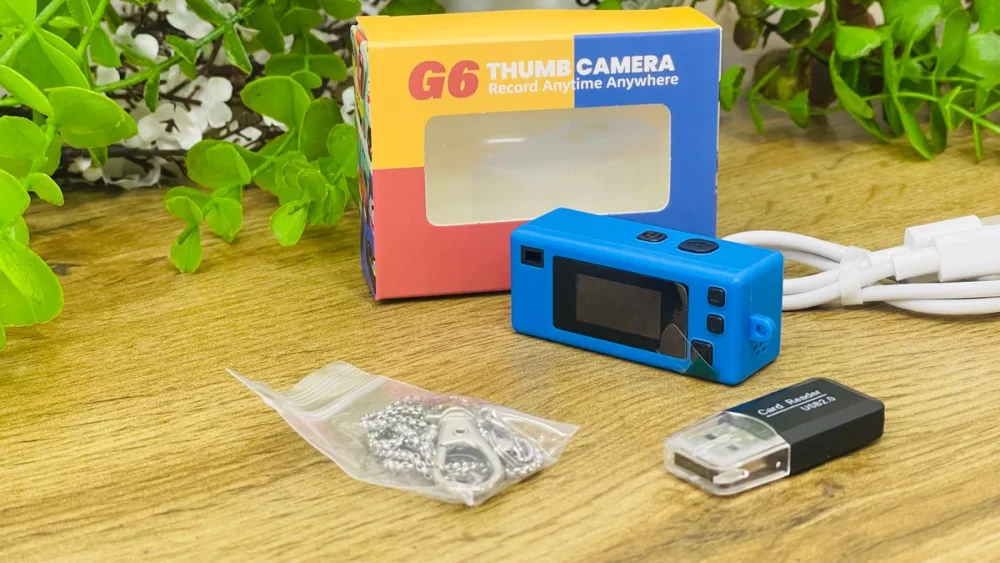 Mini Charm Kamera Göy – Foto və Video Çəkən Brelok Kamera