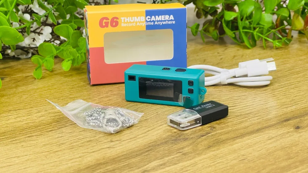 Mini Charm Kamera Yaşıl – Foto və Video Çəkən Brelok Kamera