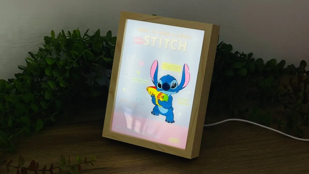 Stitch İşıqlı Çərçivə – 21×16 sm