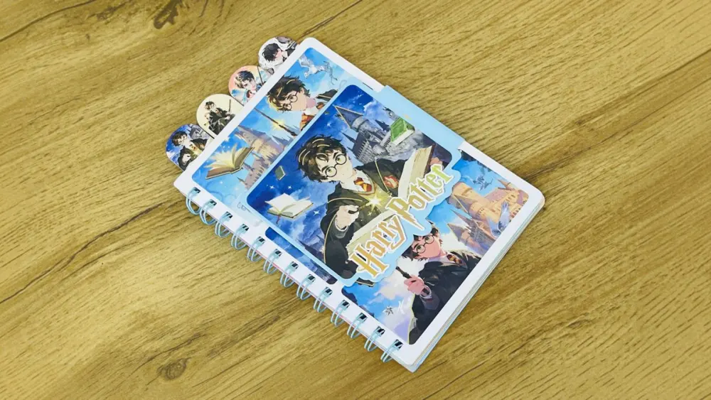 Harry Potter Əlfəcinli Spiral Dəftər 8101⚡, Açıq mavi