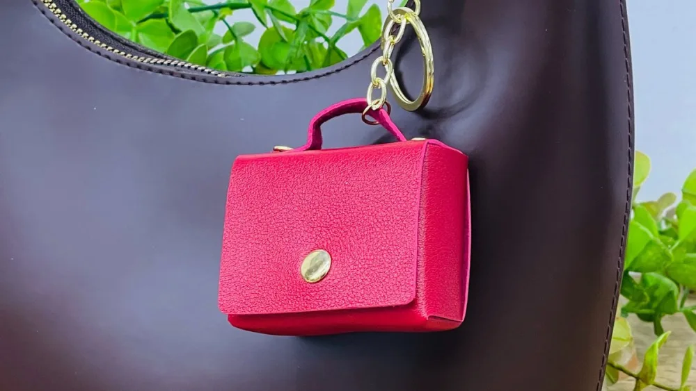 Mini Çanta Charm Brelok - Qırmızı, Bordo