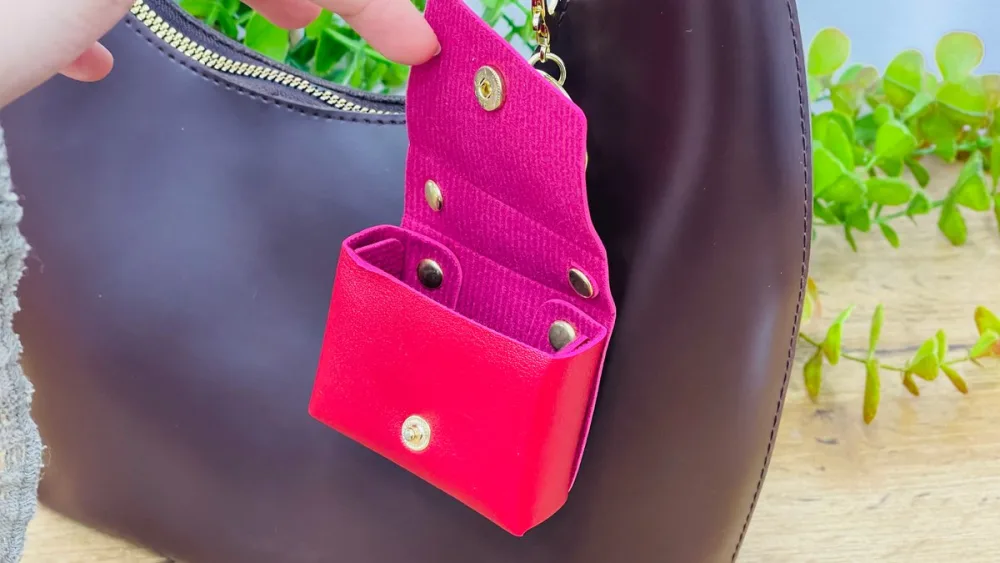 Mini Çanta Charm Brelok - Qırmızı, Bordo