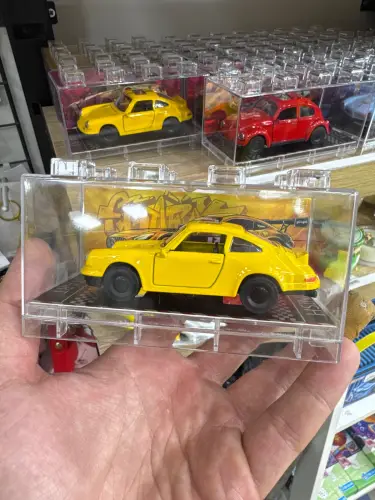PORSCHE 911 DƏMİR MAŞIN ŞƏFFAF QAB DİECAST 12X7 SM  35883