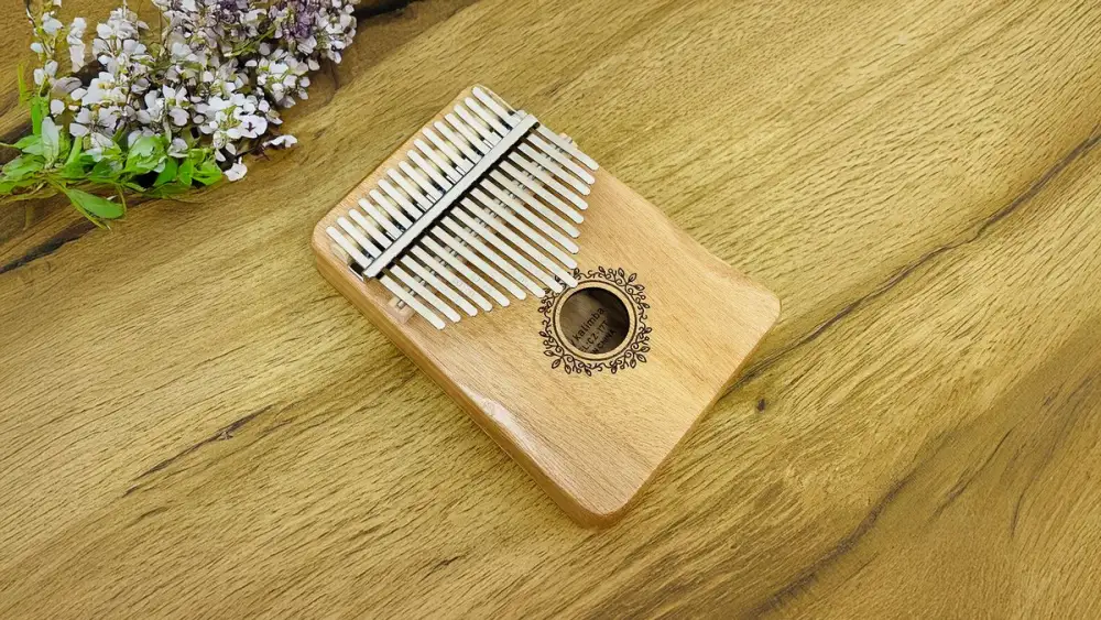 Kalimba – 17 Dilli Taxta Musiqi Aləti (Ornament Qəhvəyi ), Qəhvəyi