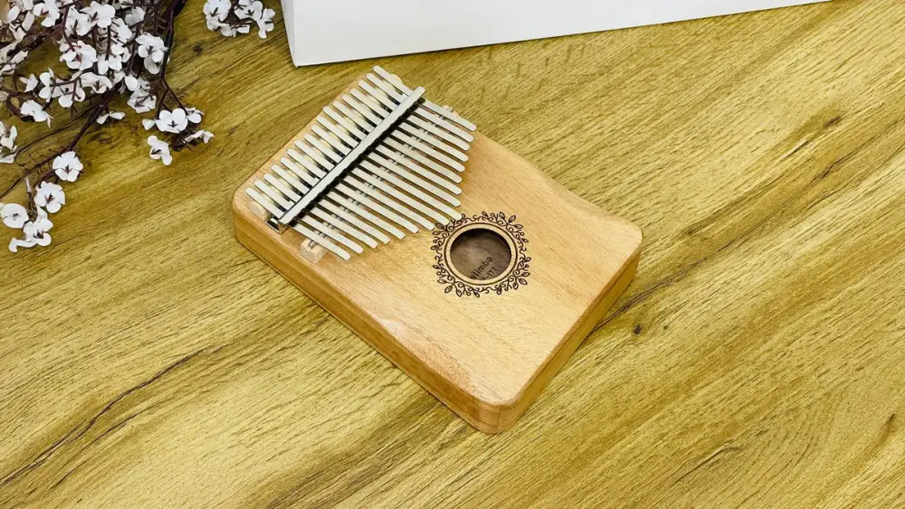 Kalimba – 17 Dilli Taxta Musiqi Aləti (Ornament Qəhvəyi ), Qəhvəyi