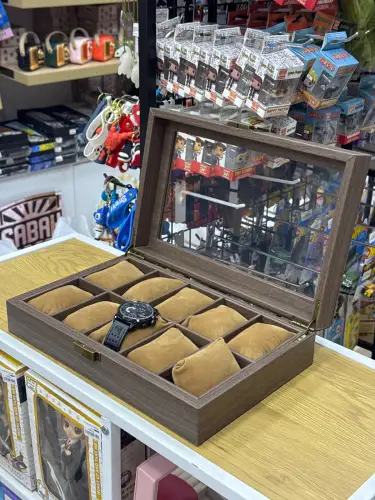 Saat qabı — 10 bölməli, şüşəli qutu