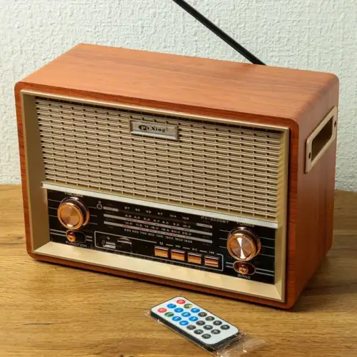 Retro Bluetooth Radio – Taxta Korpuslu Dinamik