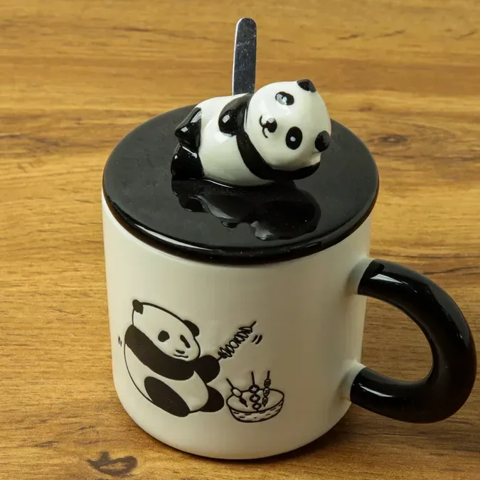 Panda Fincan və Qaşıq Dəsti 6954