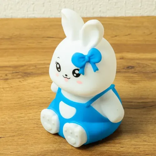 Mavi Donlu Dovşan Lampa