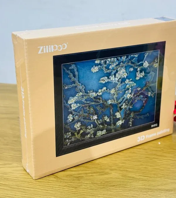 3D Çərçivə – “Almond Blossoms ” Van Gogh 3D Yapışqan Kağızlı - Grido hədiyyə mağazası