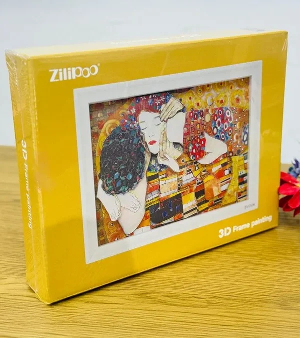 3D Çərçivə – “The Kiss” (Gustav Klimt) 3D Yapışqan Kağız - Grido hədiyyə mağazası