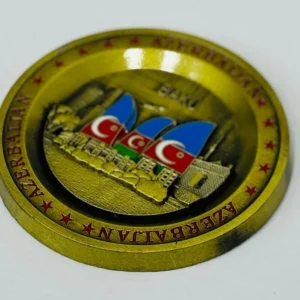 Azərbaycan Medal Formalı Dəmir Maqnit - Grido hədiyyə mağazası