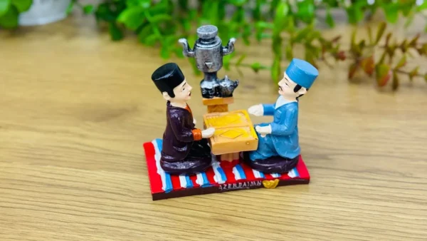 Azərbaycan Temalı Nərd Səhnəsi Miniatürü (Suvenir) – 10x8 sm - Grido hədiyyə mağazası