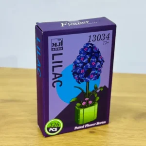 Bənövşəyi Yasəmən Lilac Gül Konstruksiya Dəsti Dekor Qablı 326 Hissə - Grido hədiyyə mağazası