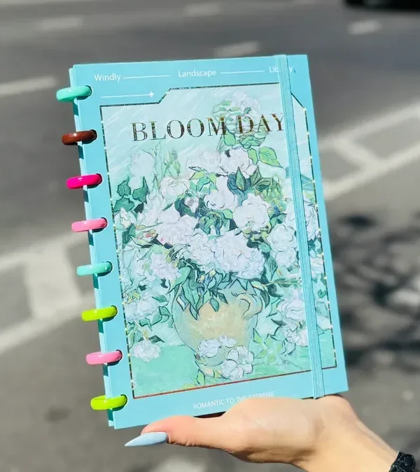 Bloom Day Düz Xəttli Bloknot - Van Gogh 32431 - Grido hədiyyə mağazası