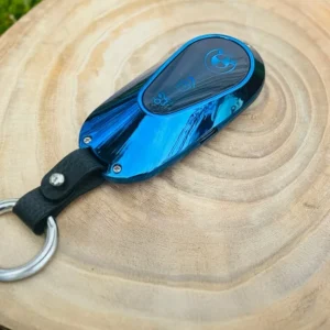 BMW Dizayn Elektron Alışqan Göy 601 – USB Şarjlı Açar Brelok, Küləyə Davamlı Elektrikli Lighter (Blue Metal) - Grido hədiyyə mağazası