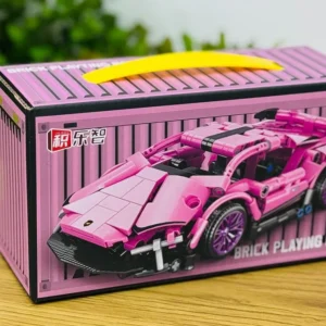 Çəhrayı Supercar Konstruksiya Dəsti - Grido hədiyyə mağazası