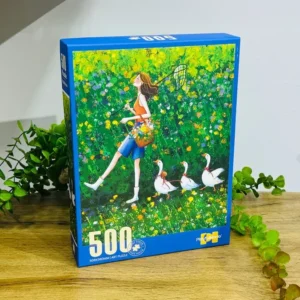 Çiçəklər Arasında Gəzinti Qazlar – 500 Hissə Puzzle - Grido hədiyyə mağazası