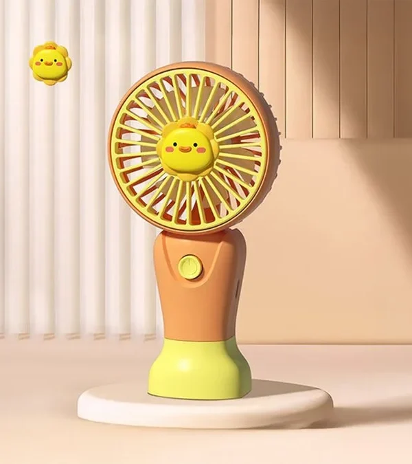 Cücə Sarı Mini Sərinkeş Fan Dairə Başlıq CS1389 - Grido hədiyyə mağazası