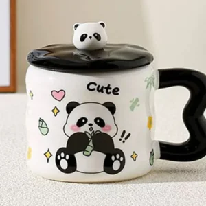 Cute Panda Qapaqlı Keramika Fincan - Grido hədiyyə mağazası
