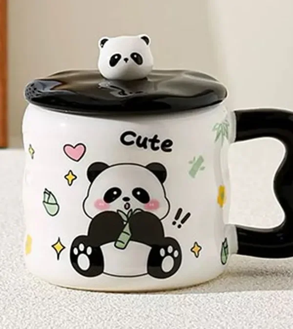 Cute Panda Qapaqlı Keramika Fincan - Grido hədiyyə mağazası